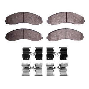Ford F-450 Super Duty Brake Pads - Front + Rear - R1 Concepts - Semi Met - `17-`24